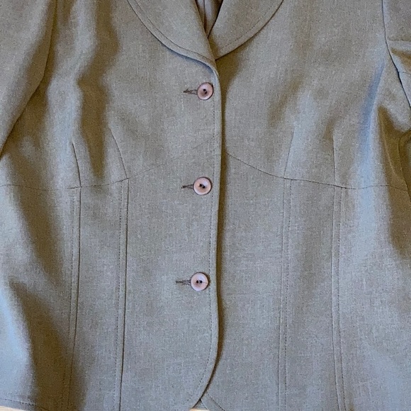 Vintage cropped Blazer with Shoulder Pads Size 10 - Picture 2 of 9